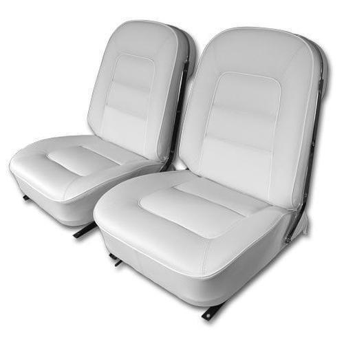 Corvette Leather Seat Covers. White: 1965