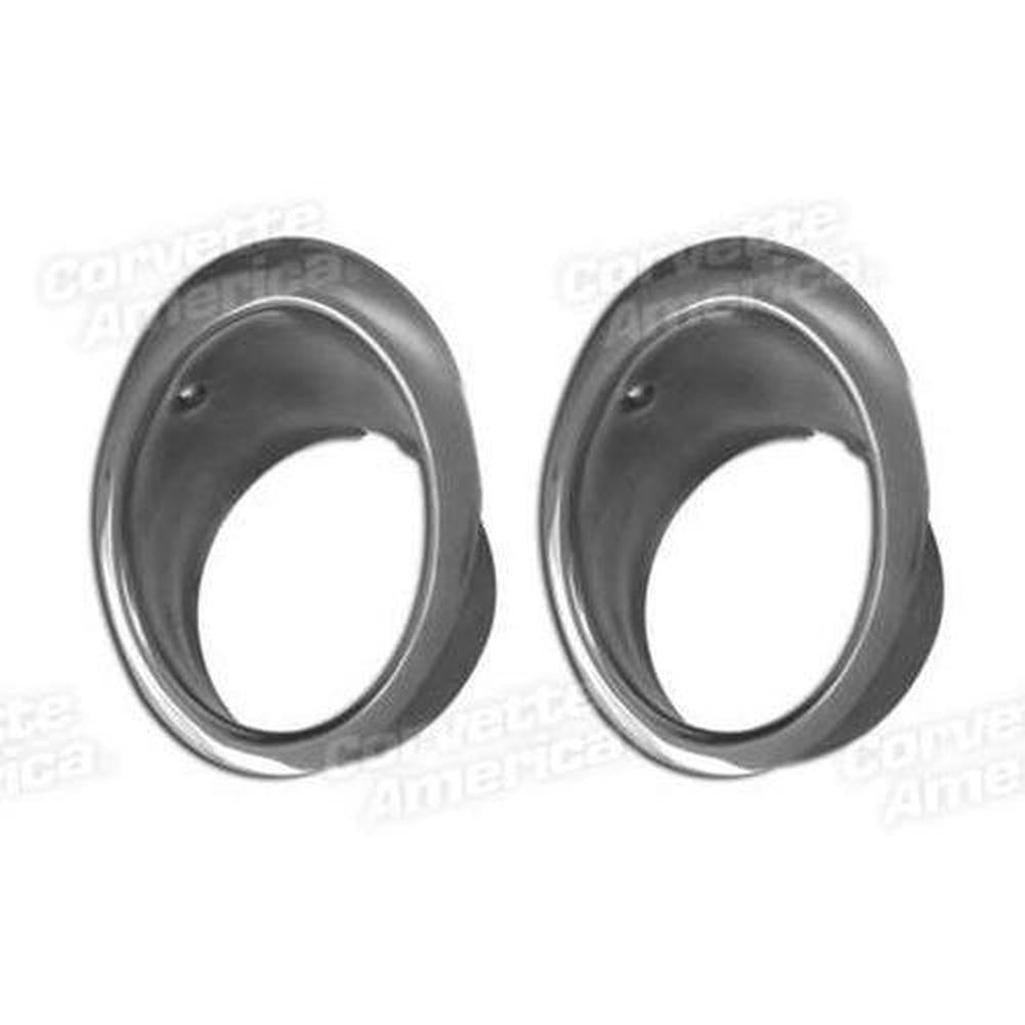 Corvette Exhaust Bezels.: 1963