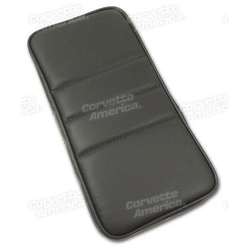 Corvette Center Armrest. Graphite Leather: 1984-1987