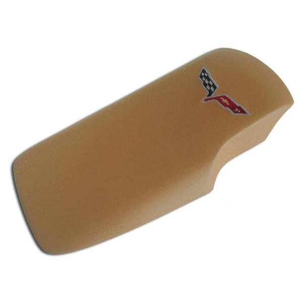 Corvette Console Lid Cover - GM Embroidered : 2005-2013 C6,Z06,ZR1,Grand Sport
