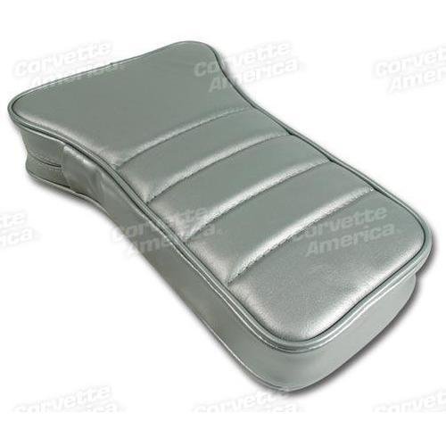 Corvette Center Armrest. Silver Leather: 1981