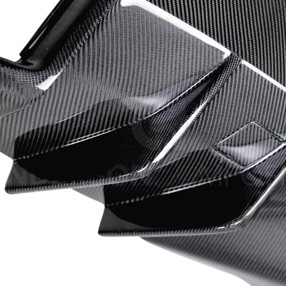 Corvette Dual Molded Strake Rear Diffuser - Carbon Fiber : C7 Stingray, Z51, Z06, Grand Sport