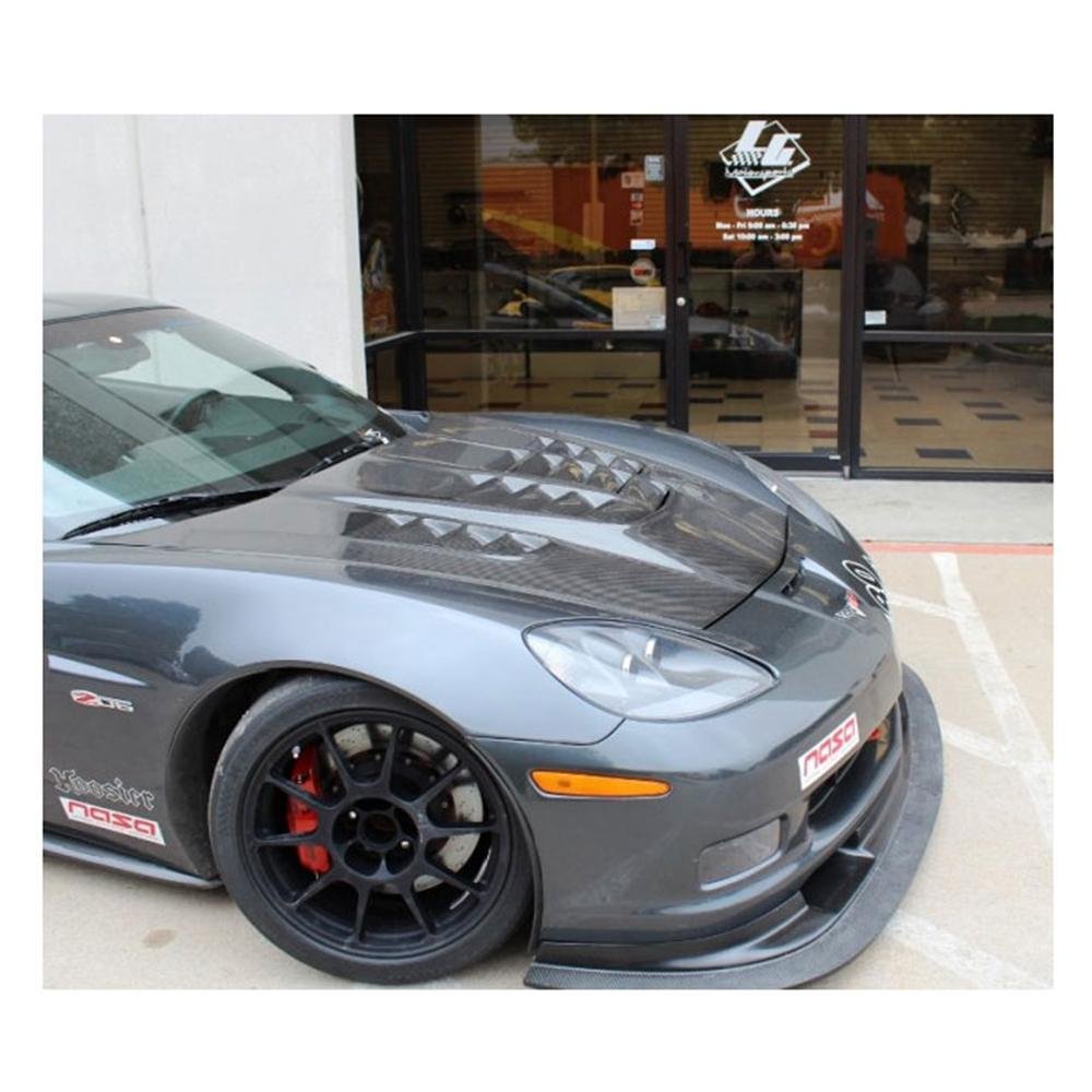 Corvette World Challenge Hood - Carbon Fiber - LG Motorsports : 2005-2013 C6, Z06, Grand Sport