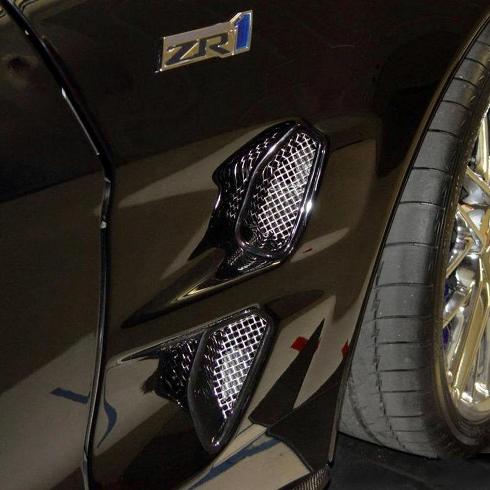 Corvette RaceMesh Front Fender Duct Grilles : 2009-2013 ZR1