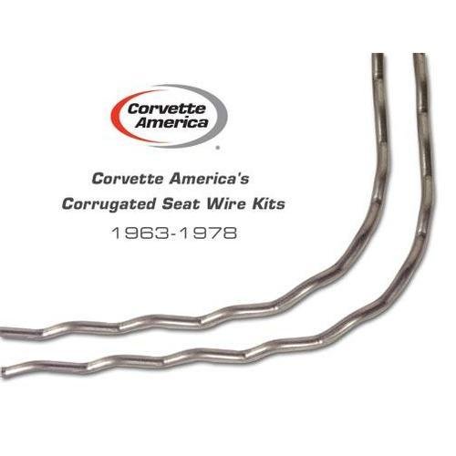 Corvette Corrugated Seat Wire Kit. 2 Piece: 1967