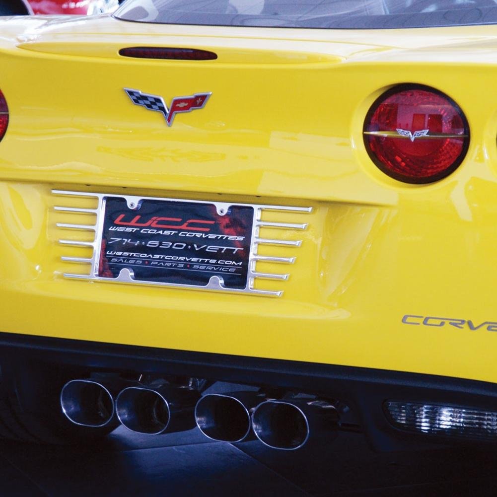 Corvette Billet Open End License Plate Frame : C6 2005 - 2013