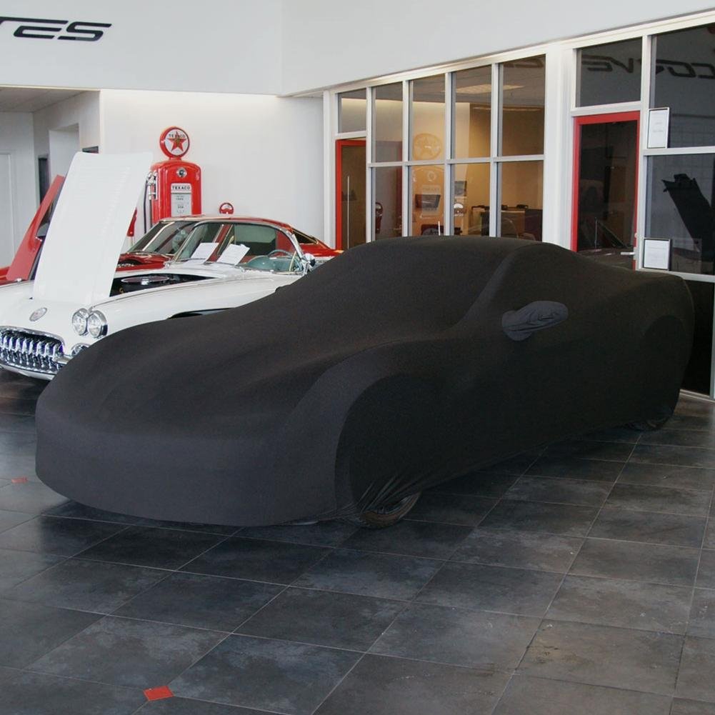 Corvette Ultraguard Stretch Satin Car Cover- Black - Indoor : 2005-2013 C6, Z06, ZR1, Grand Sport