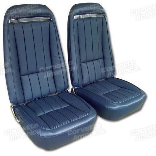 Corvette Vinyl Seat Covers. Dark Blue: 1975