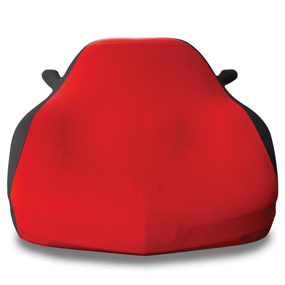 Corvette Ultraguard Stretch Satin Sport Car Cover - Red/Black - Indoor : 1997-2004 C5, Z06