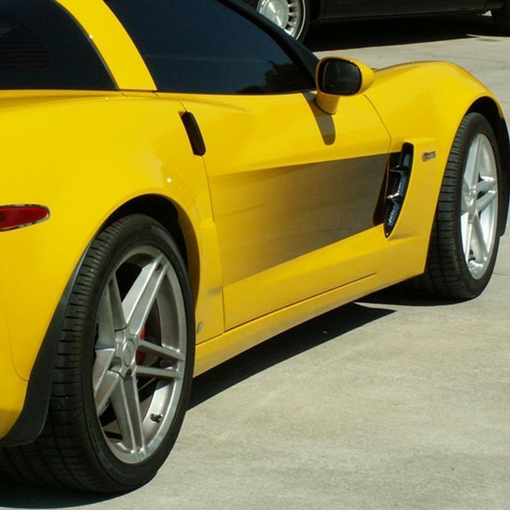Corvette Door Side Graphic Sport Fade Decal 2 PC. - Black : 2005-2013 C6, Z06, ZR1, Grand Sport