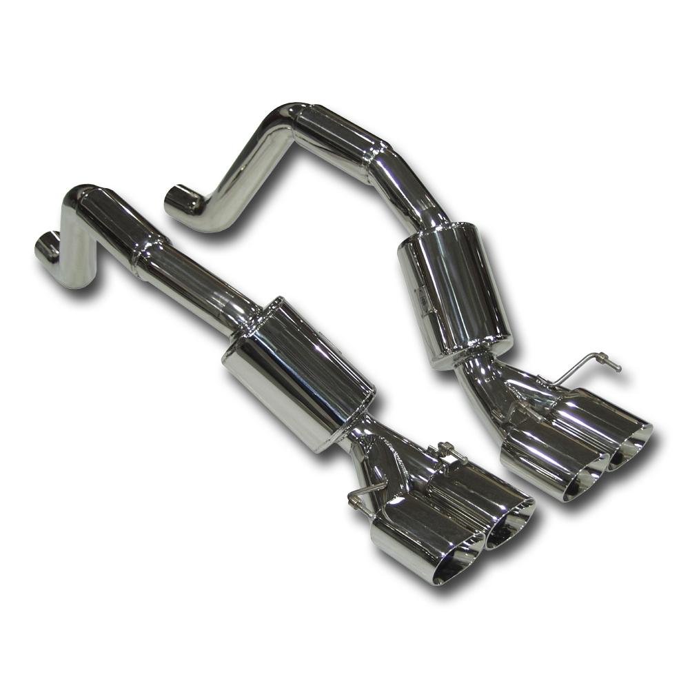 Corvette Exhaust System - B&B Bullet w/ 4.5" Quad Oval Tips : 2006-2013 C6 Z06, ZR1