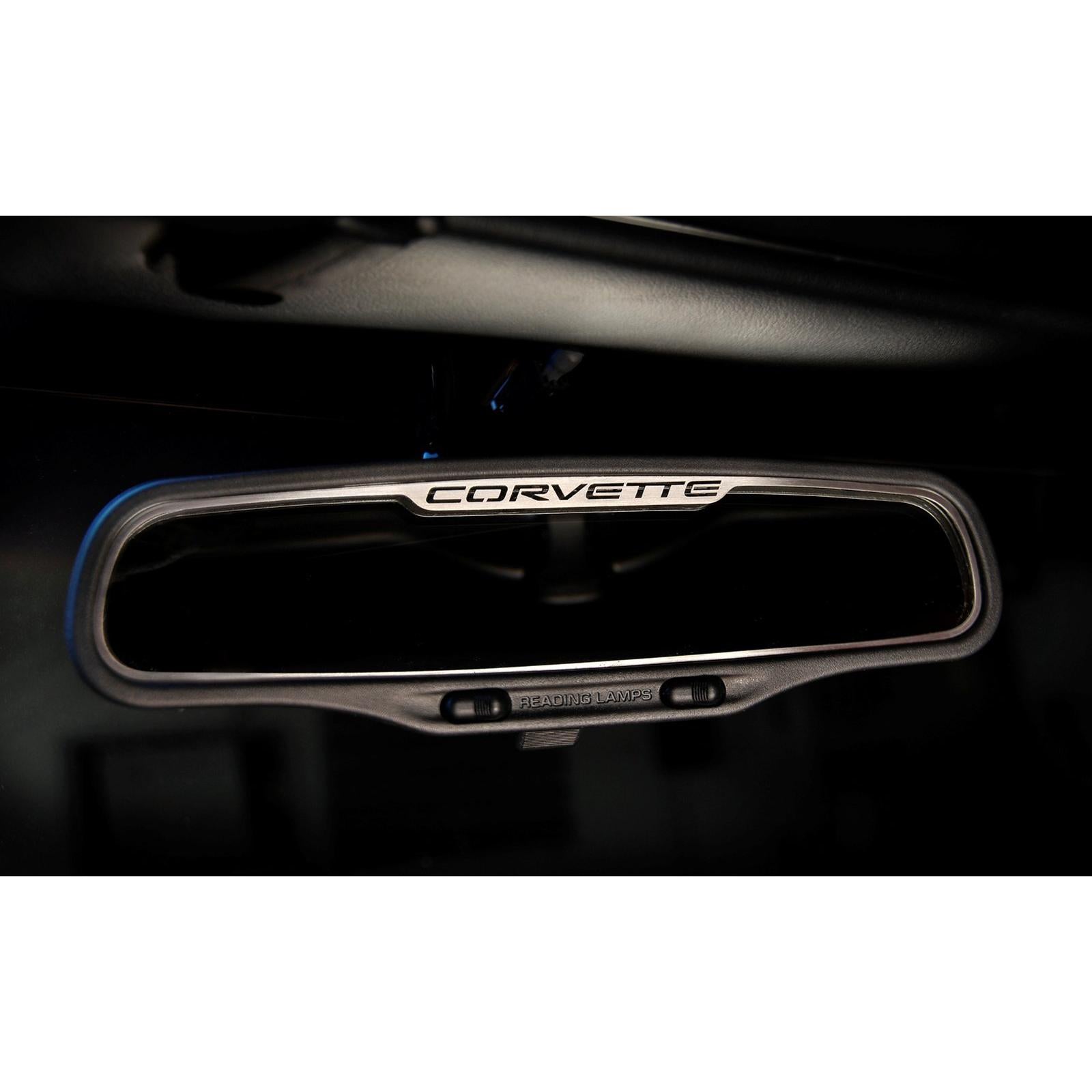 Corvette Rearview Mirror Trim NO Auto-Dim Mirror : 1997-2004 C5 & Z06