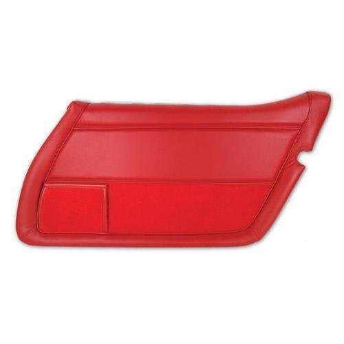 Corvette Leather Door Panel. Red RH: 1981