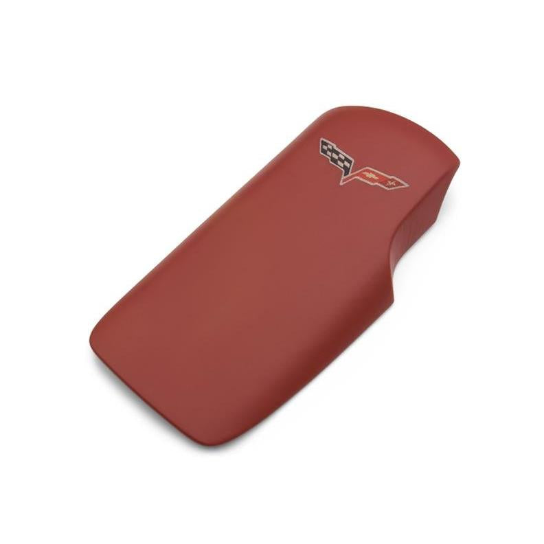 Corvette Console Lid Cover - GM Embroidered : 2005-2013 C6,Z06,ZR1,Grand Sport