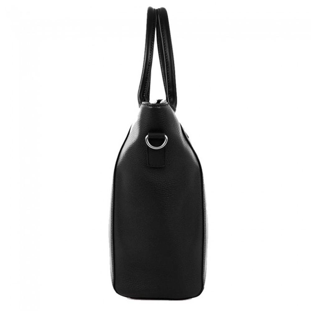 Next Generation Corvette Leather Crossbody Tote : Black