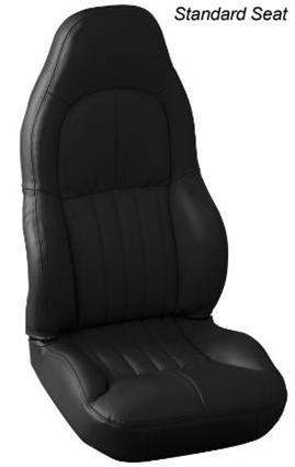 Corvette Seat Covers - OEM Style Leather - Solid Colors : 1997-2004 C5 & Z06