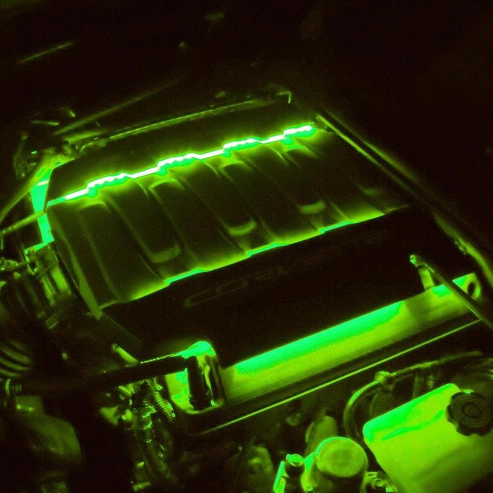 Corvette Fuel Rail Cover LEDs - Hood Switch Controlled : Stingray, Z51, Grand Sport