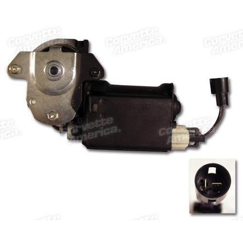 Corvette Power Window Motor - Left Hand - Flat Style 76E: 1968-1976