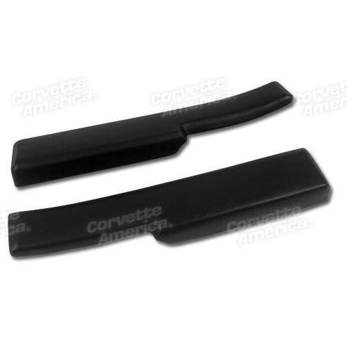 Corvette Door Sill Pads. Black: 1984-1987