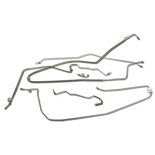 Corvette Brake Line Set. W/Power Brake 1/4 Inch: 1965-1966