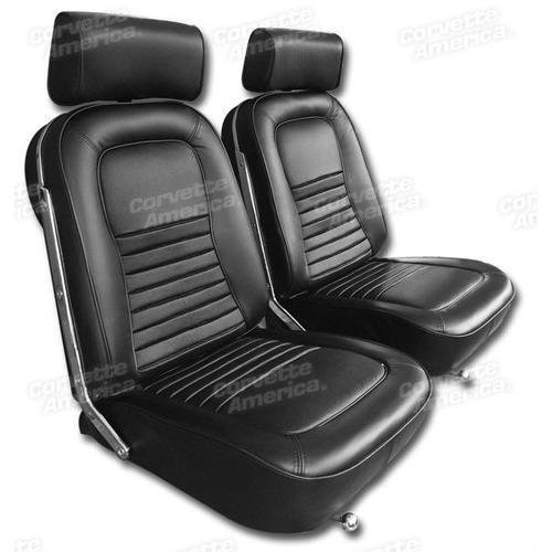 Corvette Leather Seat Covers. Black: 1967