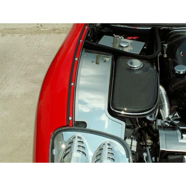Corvette Inner Fender Covers 2 Pc. (Set) - Polished Stainless Steel : 1997-2004 C5 & Z06