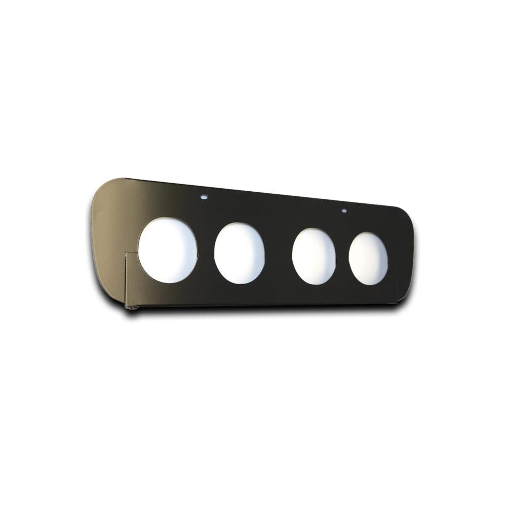 Corvette Standard Exhaust Port Filler Panel - Powder Coated Black : C7 Stingray, Z51