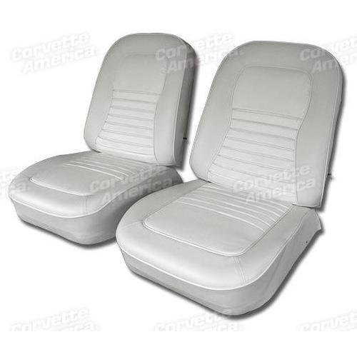 Corvette Vinyl Seat Covers. White: 1967