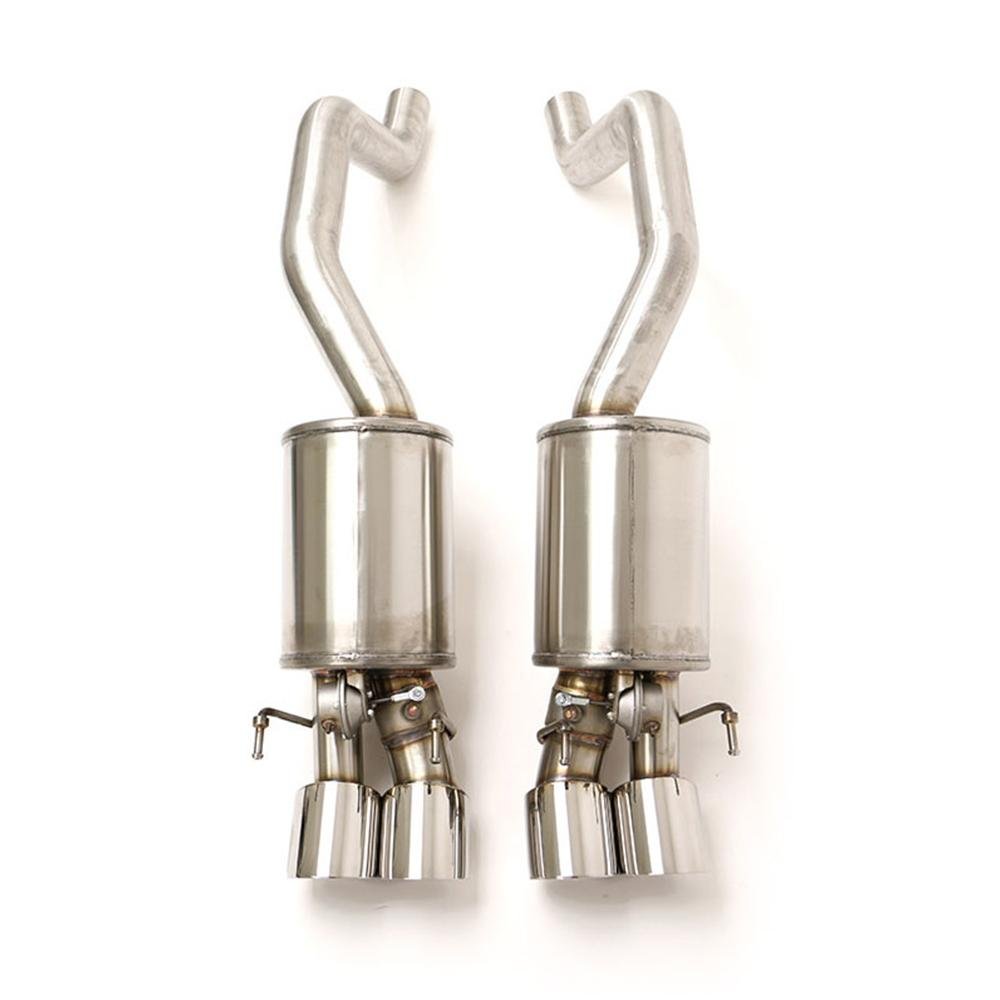 Corvette Exhaust System - B&B Fusion Gen. 3 with 4" Quad Round Tips : 2006-2013 C6 Z06, ZR1