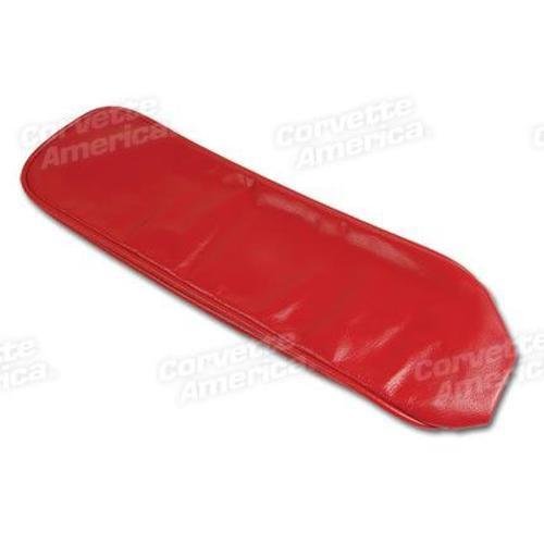 Corvette Center Armrest Cover. Red Leather: 1963-1964