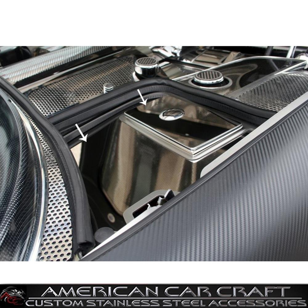 Corvette Fuse Box Cover - Polished Stainless Steel : 1997-2004 C5 & Z06