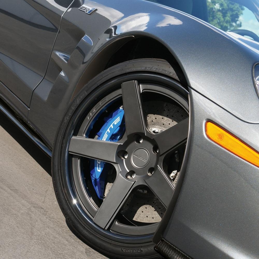 Corvette Custom Wheels - WCC 835 3 Pc. Forged Series (Set) : Flat Black Face with Gloss Black Lip