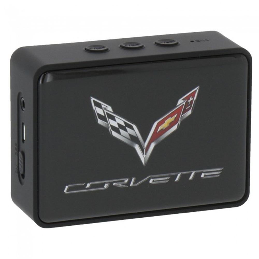 C7 Corvette Crossed Flags Bluetooth Speaker