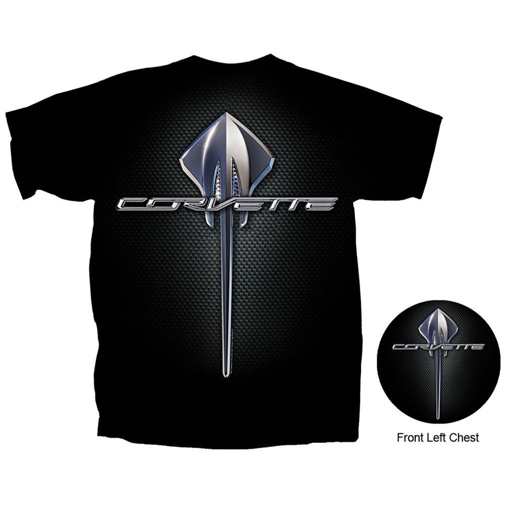 C7 Corvette Script w/Stingray Logo T-shirt : Black