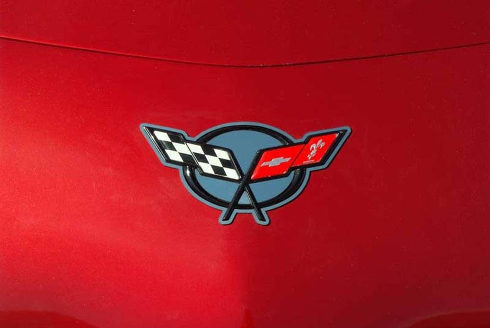 Corvette Emblem Accents Polished Stainless Steel : 1997-2004 C5 & Z06