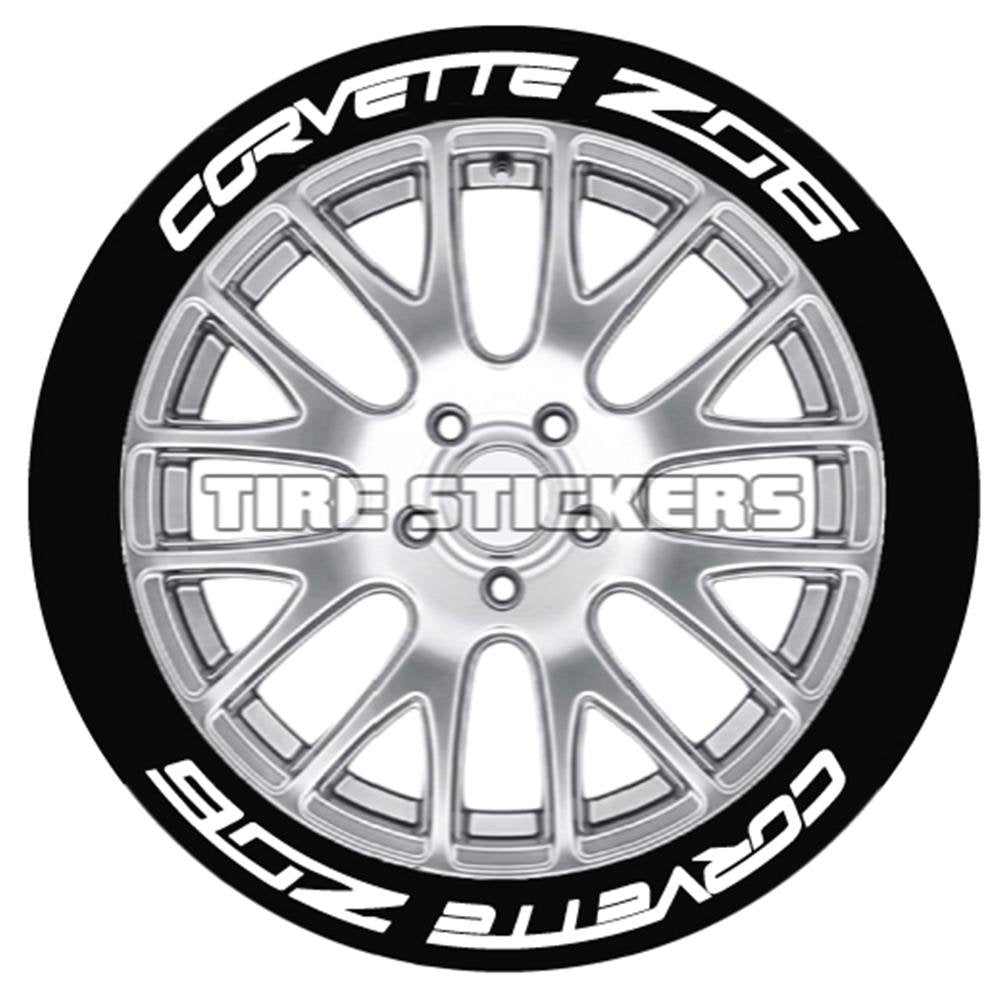 Corvette Tire Stickers - Permanent 1