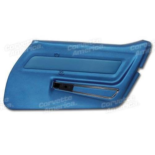 Corvette Door Panel. Bright Blue With Trim RH: 1969