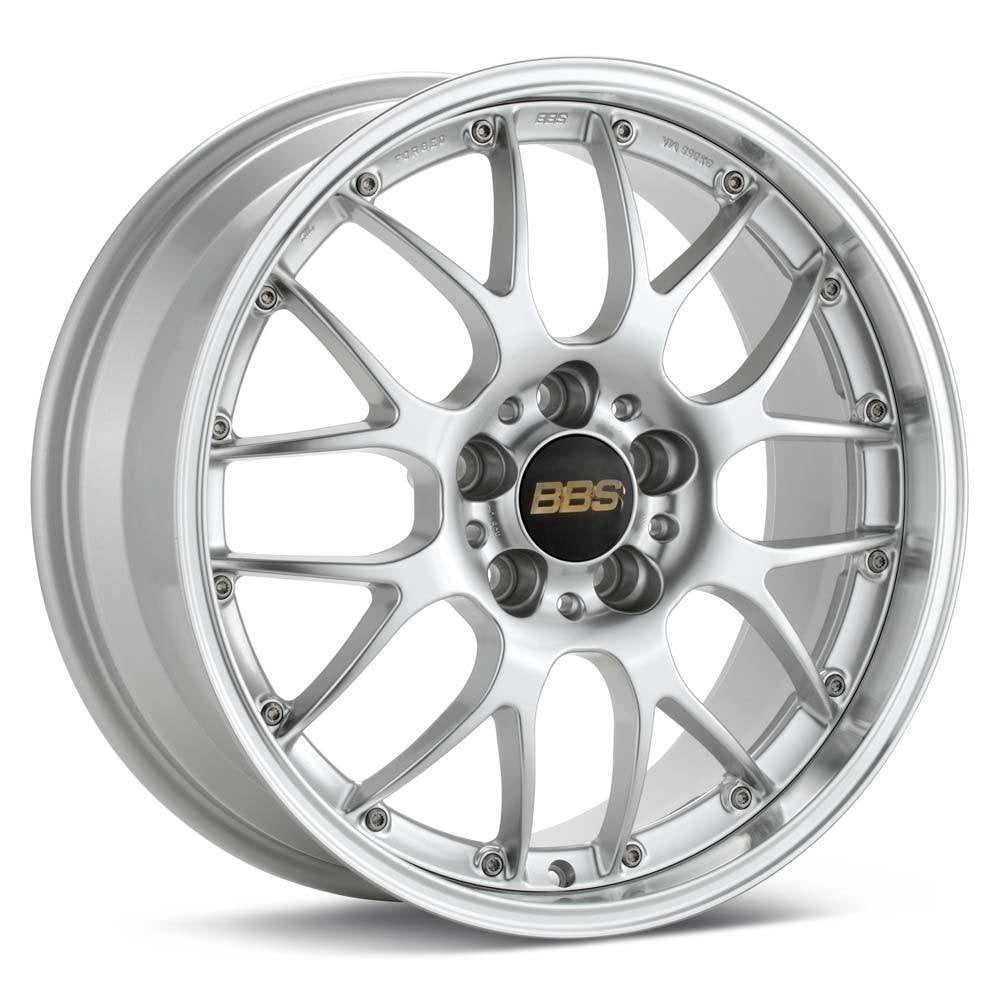 Corvette Custom Wheels - BBS Forged RS-GT : Bright Silver with Machined Lip