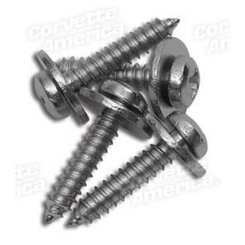 Corvette Door Panel Screw Set. Upper - 4 Piece: 1978-1982