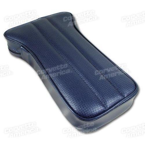 Corvette Center Armrest. Dark Blue Vinyl: 1968