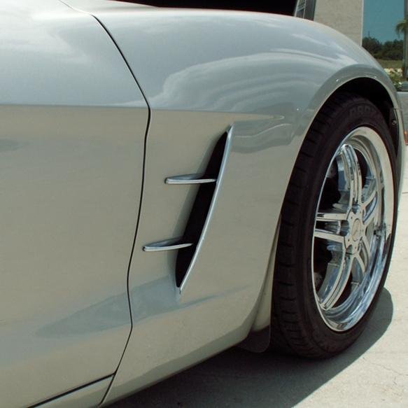 Corvette Side Vent Spears - Retro Style - 4 pc : 2005-2013 C6