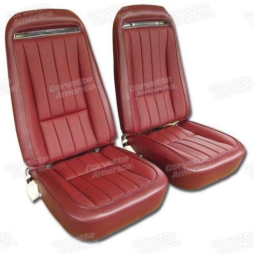 Corvette Vinyl Seat Covers. Oxblood: 1973-1974