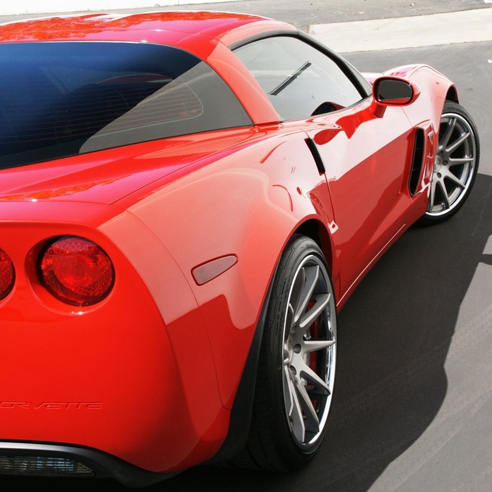 Corvette Custom Wheels - WCC 633 3 Pc. Forged Series (Set): Smoke Face with Chrome Lip
