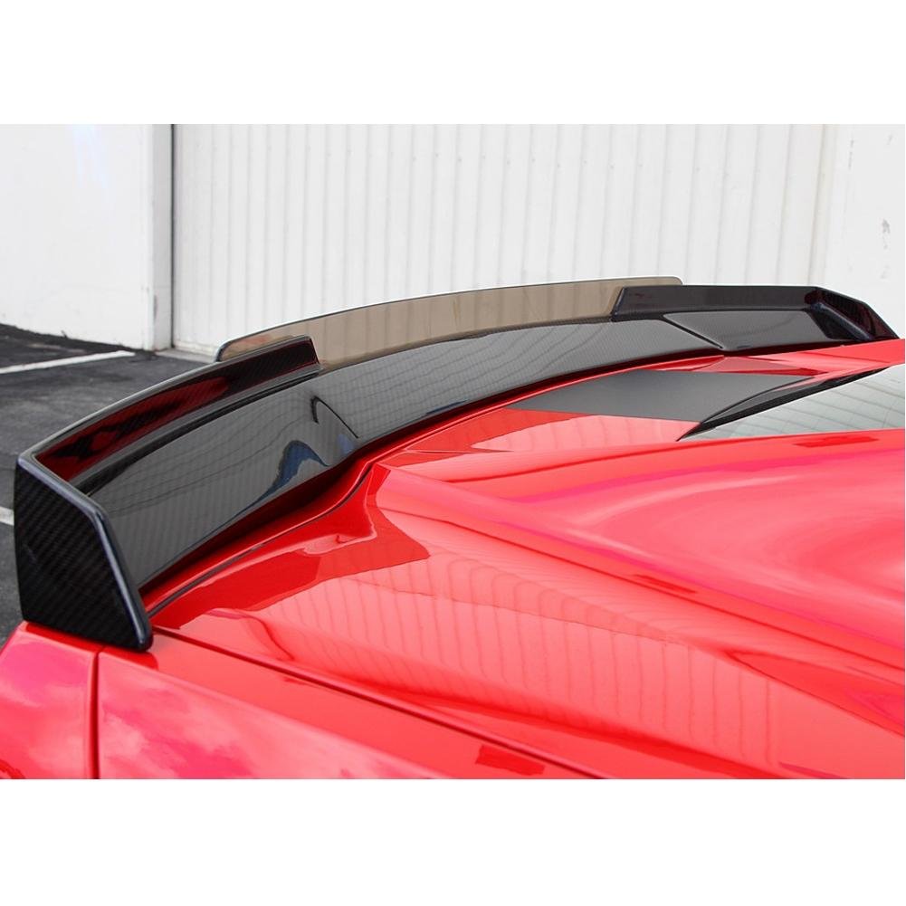 Corvette APR Performance Rear Deck Spoiler with Adjustable Wicker Bill - Carbon Fiber : C7 Stingray