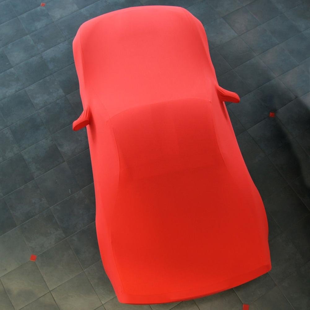 Corvette Ultraguard Stretch Satin Car Cover- Red - Indoor : 2005-2013 C6, Z06, ZR1, Grand Sport
