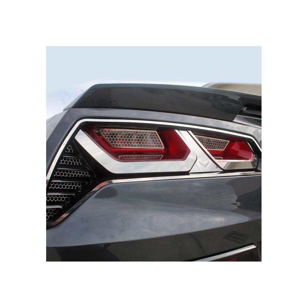 C7 Corvette Stingray Taillight Trim Kit w/Emblem : 2014