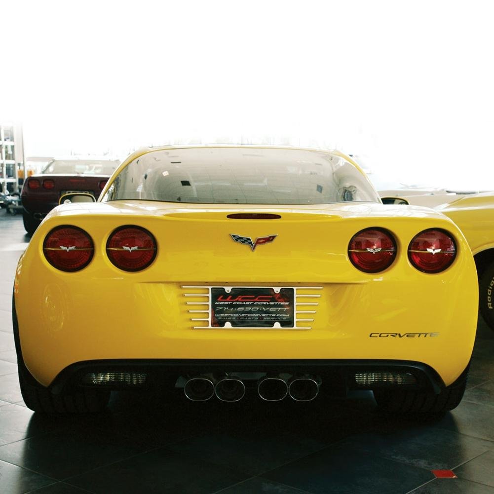 Corvette Billet Open End License Plate Frame : C6 2005 - 2013