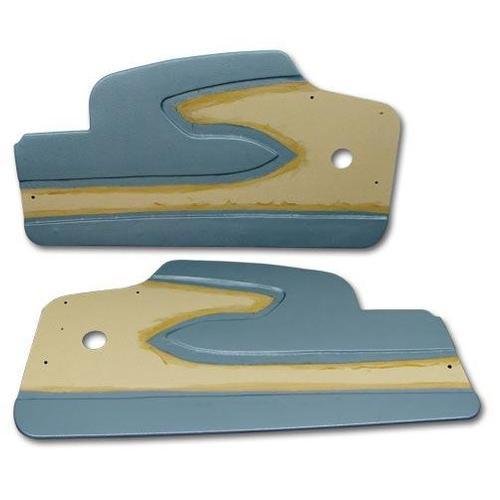 Corvette Door Panels. Blue W/O Supports: 1958