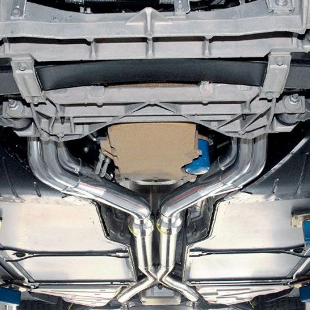 Corvette Header Package - WCC Long Tube Coated w/ Cats & X-Pipe : 2005-2007 C6 LS2