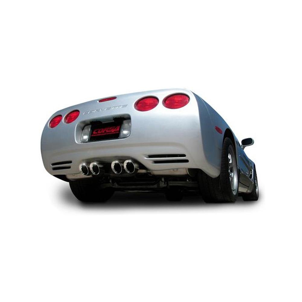 Corvette Exhaust System - Corsa Xtreme with X-Pipe - Quad 3.5" Pro Series Tips : 1997-2004 C5 & Z06